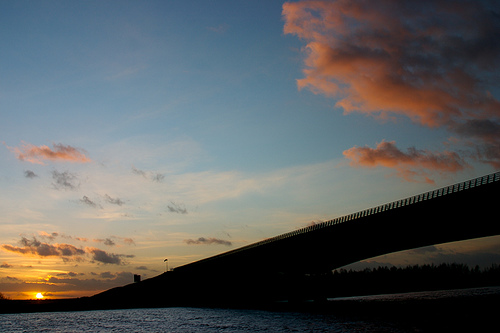 Stichtsebrug Zonsondergang Stichtsebrug Zonsondergang