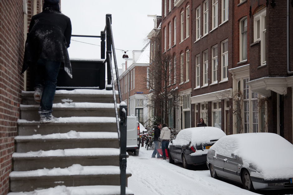 Sneeuwballen gooien