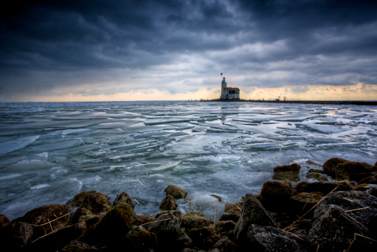 Een HDR foto van het Paard van Marken, een wat extreme bewerking dan ik later in het jaar ben gaan toepassen